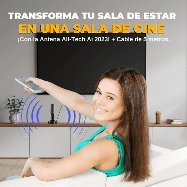Antena HDTV 4K Universal TV  +1200 canales